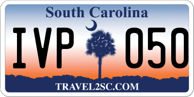SC license plate IVP050
