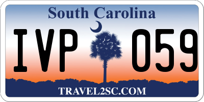 SC license plate IVP059
