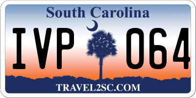 SC license plate IVP064