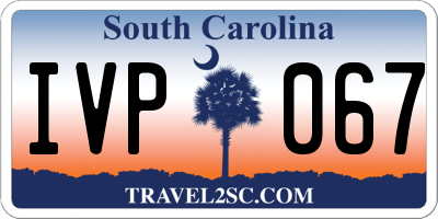 SC license plate IVP067