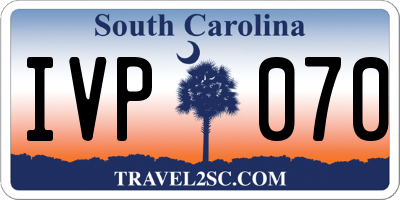 SC license plate IVP070