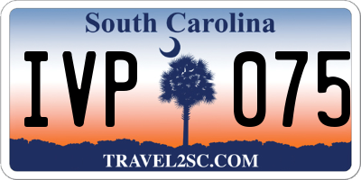 SC license plate IVP075