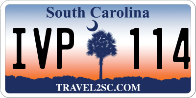 SC license plate IVP114