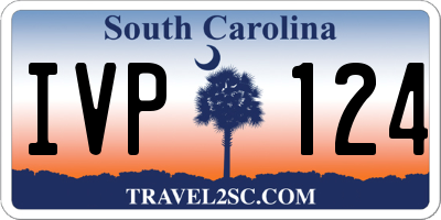 SC license plate IVP124