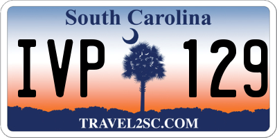 SC license plate IVP129