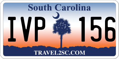 SC license plate IVP156