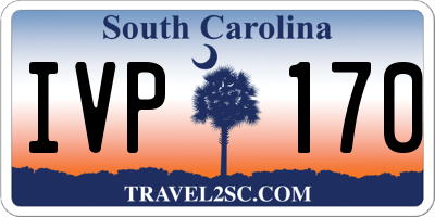 SC license plate IVP170