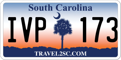 SC license plate IVP173