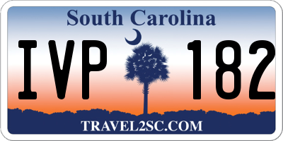 SC license plate IVP182