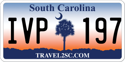 SC license plate IVP197