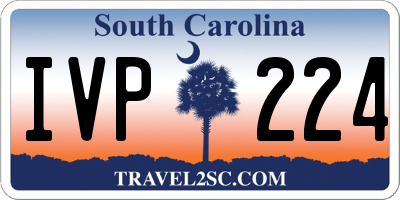 SC license plate IVP224