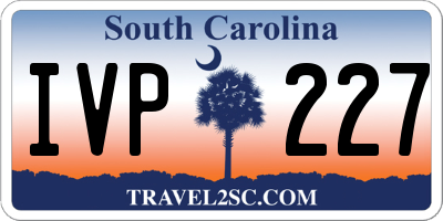 SC license plate IVP227