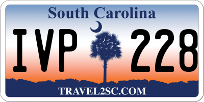 SC license plate IVP228