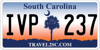SC license plate IVP237