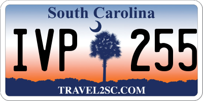 SC license plate IVP255