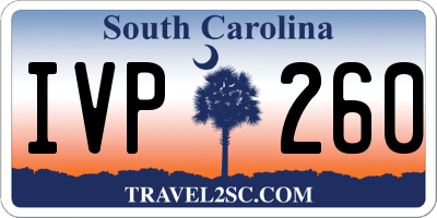 SC license plate IVP260