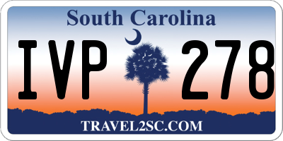 SC license plate IVP278