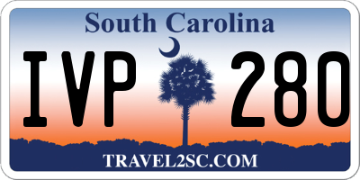 SC license plate IVP280