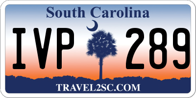 SC license plate IVP289