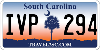 SC license plate IVP294