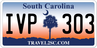 SC license plate IVP303