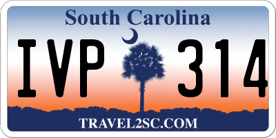SC license plate IVP314
