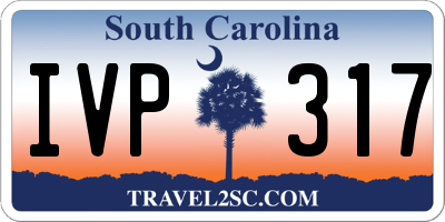 SC license plate IVP317