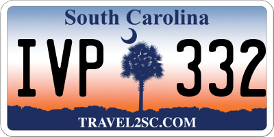 SC license plate IVP332