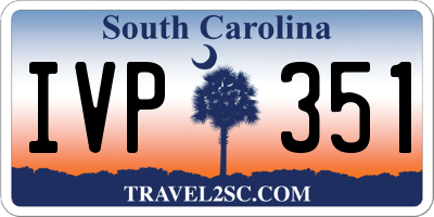 SC license plate IVP351