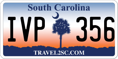 SC license plate IVP356