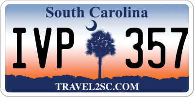 SC license plate IVP357