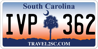 SC license plate IVP362
