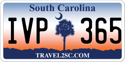 SC license plate IVP365