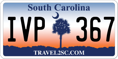 SC license plate IVP367