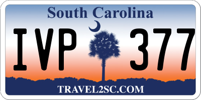 SC license plate IVP377