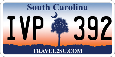 SC license plate IVP392