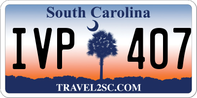 SC license plate IVP407