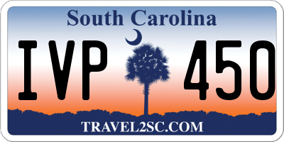 SC license plate IVP450