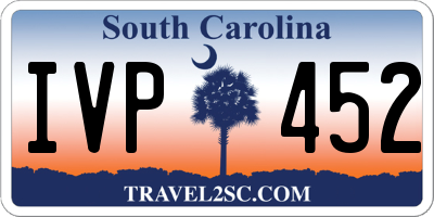 SC license plate IVP452