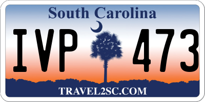 SC license plate IVP473