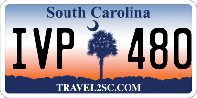 SC license plate IVP480