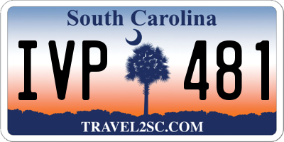 SC license plate IVP481