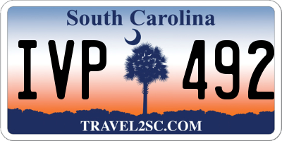 SC license plate IVP492