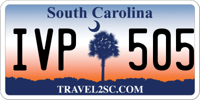 SC license plate IVP505