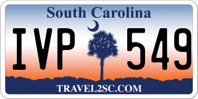SC license plate IVP549