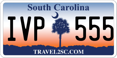 SC license plate IVP555