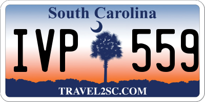 SC license plate IVP559