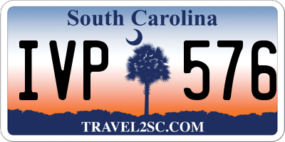 SC license plate IVP576