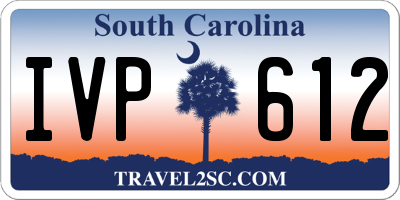 SC license plate IVP612