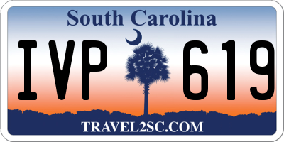 SC license plate IVP619